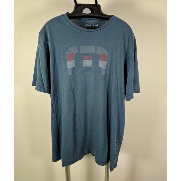 Lot of 2 TravisMathew Light Gray & Dark Gray Graphic T-Shirts Mens Size Large - Picture 2 of 9